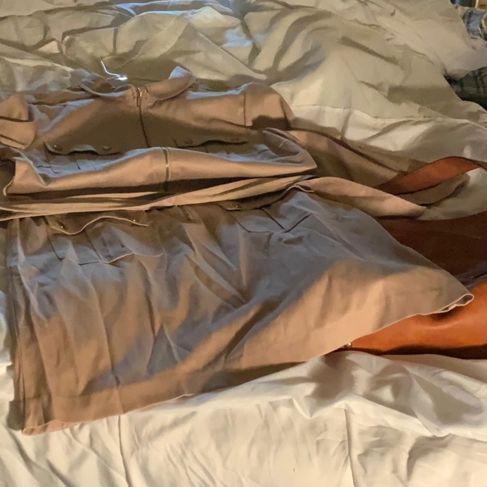 Belted cargo dress
